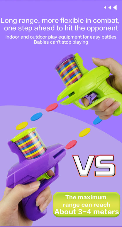 Children's flying disc gun radish gun toy EVA toy gun parent-child outdoor toy soft bullet gun