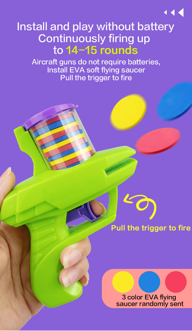 Children's flying disc gun radish gun toy EVA toy gun parent-child outdoor toy soft bullet gun